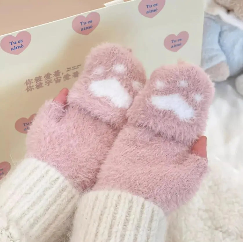 Damen Klapp-Fäustlinge, ideal gegen Winterkälte. Kuschelig weich und sehr warm.