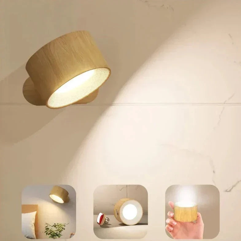 FlexiGlow Wandleuchte: Dimmbar per Touch oder Fernbedienung. Kabellose, flexible LED-Beleuchtung.