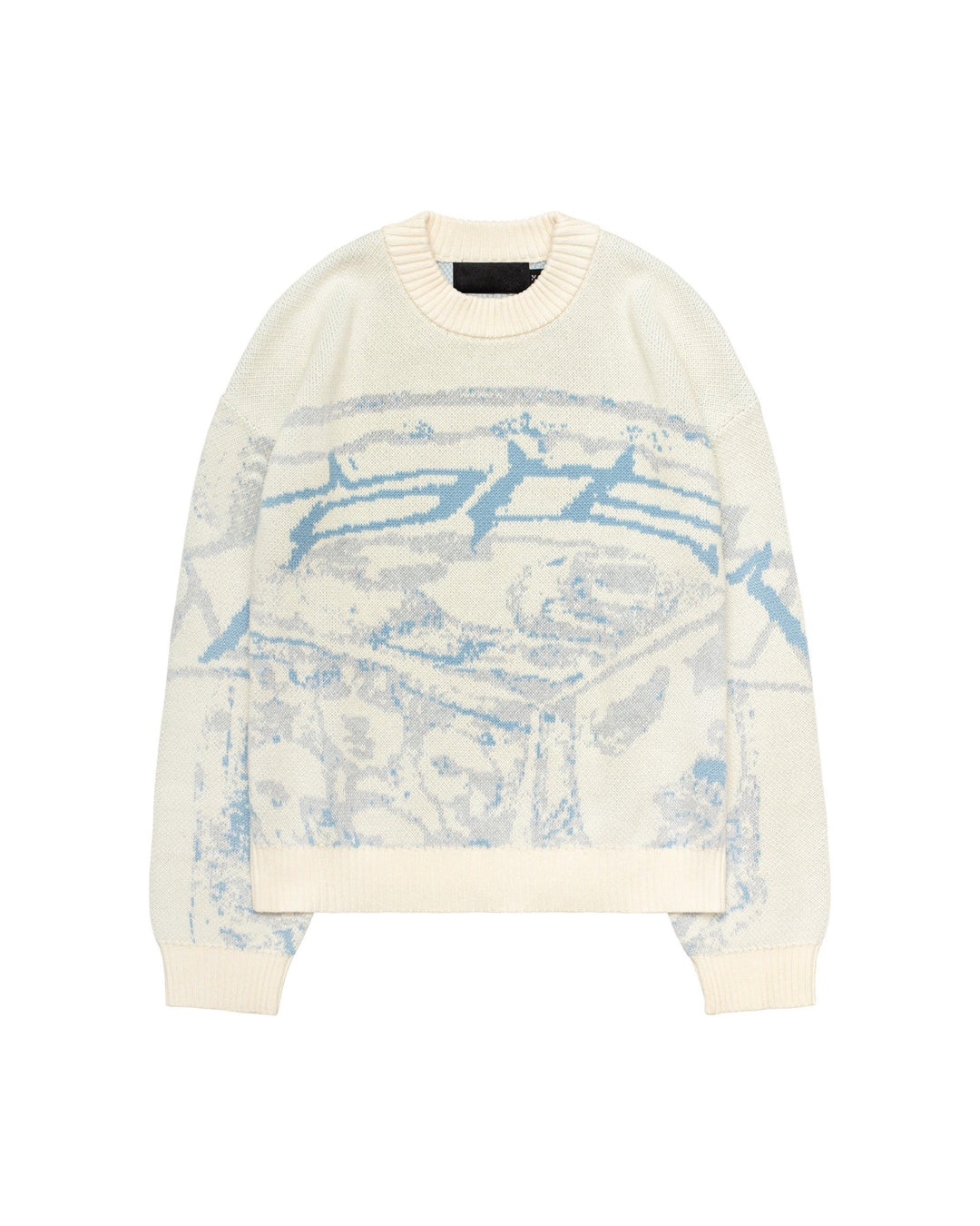 Bequemer Damen Pullover mit einzigartigem Allover-Muster; perfekt für entspannte Tage.