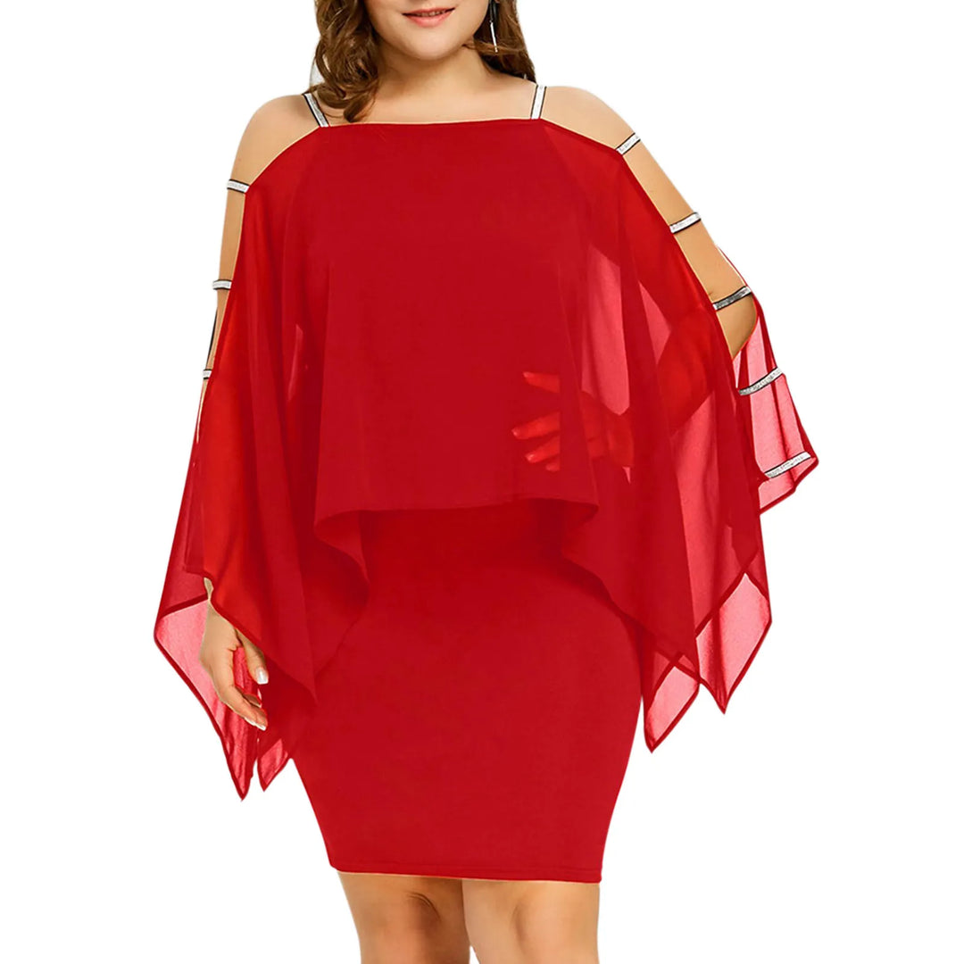 Elegantes Off-Shoulder Spitzenkleid für Damen in Plus Size, perfekt für Cocktails & Feste.
