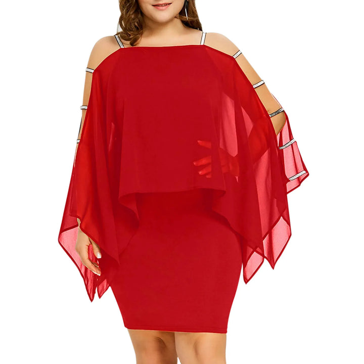 Elegantes Off-Shoulder Spitzenkleid für Damen in Plus Size, perfekt für Cocktails & Feste.
