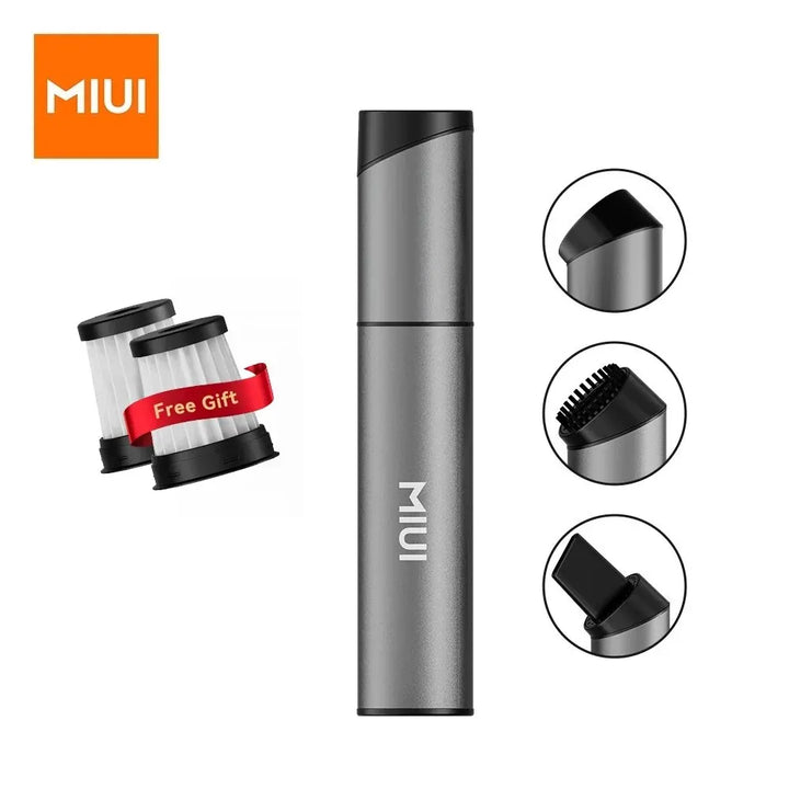Flexibler AirPro Mini Handstaubsauger reinigt Krümel, Staub in Auto, Büro und Haushalt, kabellos.