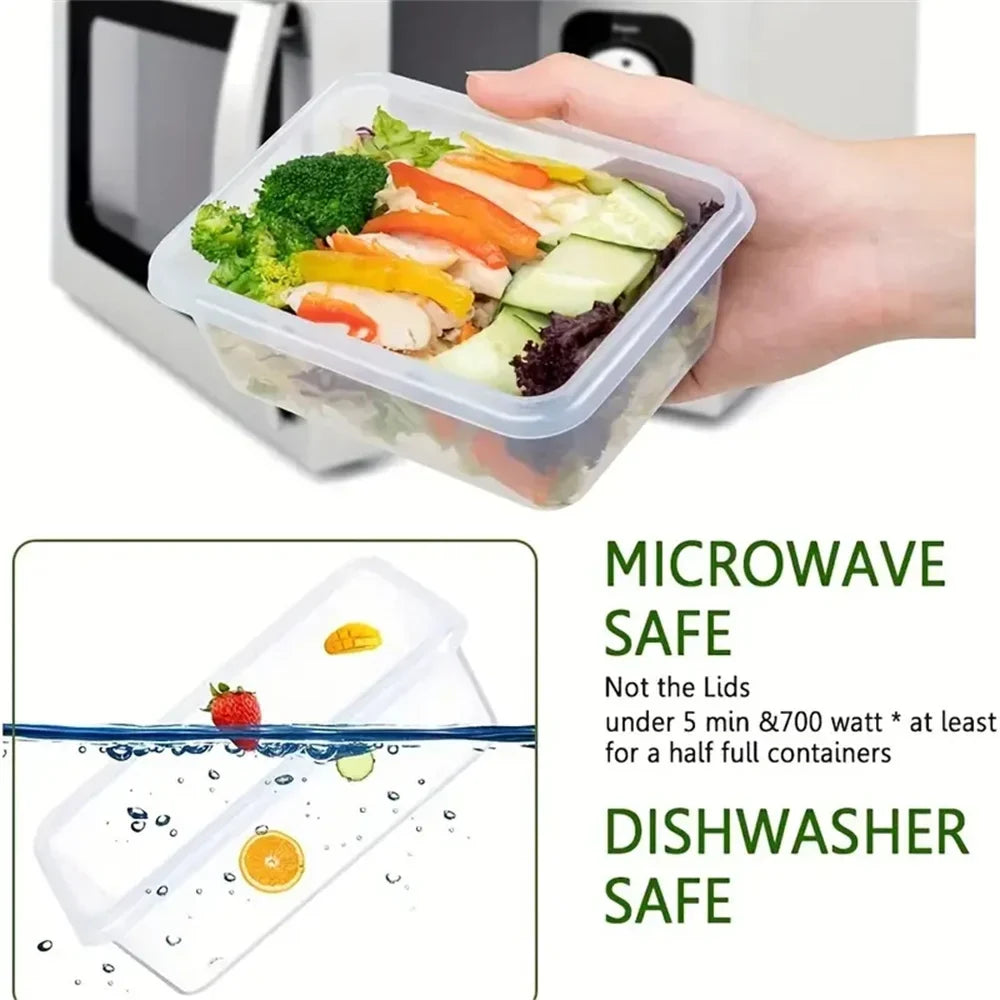 Luftdichte Frischhaltedosen (12er Set) halten Lebensmittel länger frisch, ideal für Küchendosen und Organisation.