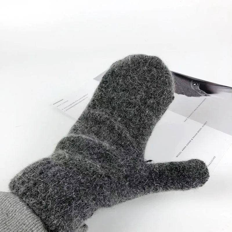 Unisex Winter Plüschhandschuhe, extrem warm und kuschelig. Perfekte Fäustlinge für Damen & Herren.