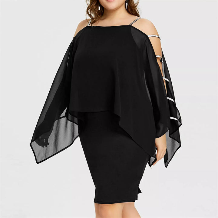 Exklusives Off-Shoulder Spitzenkleid für Damen in Übergröße, ideal als Abendmode.