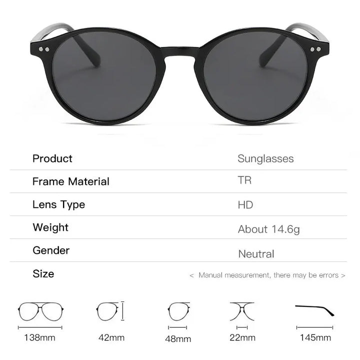 Retro-Sonnenbrille polarisiert, unisex, mit robustem Rahmen und UV400 Schutz für klare Sicht im Sommer.