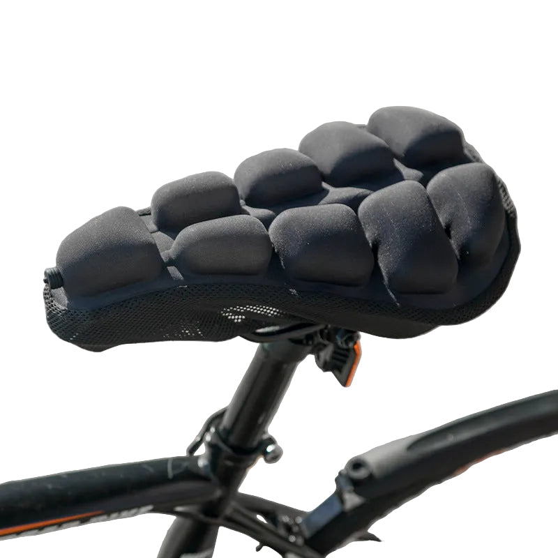 Unisex Fahrradsattelüberzug mit Gelpolster für maximalen Komfort und Stoßdämpfung beim Radfahren und E-Bike fahren.