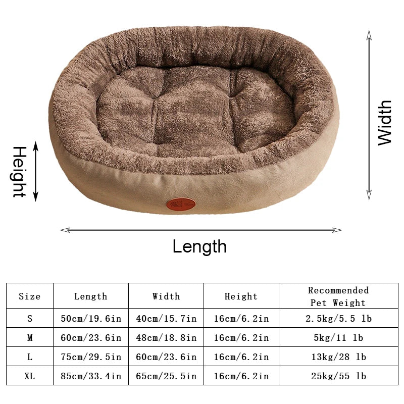 Hochwertiges, orthopädisches Hundebett für tiefen Schlaf. Modernes Design in Braun/Grau für jeden Wohnraum.