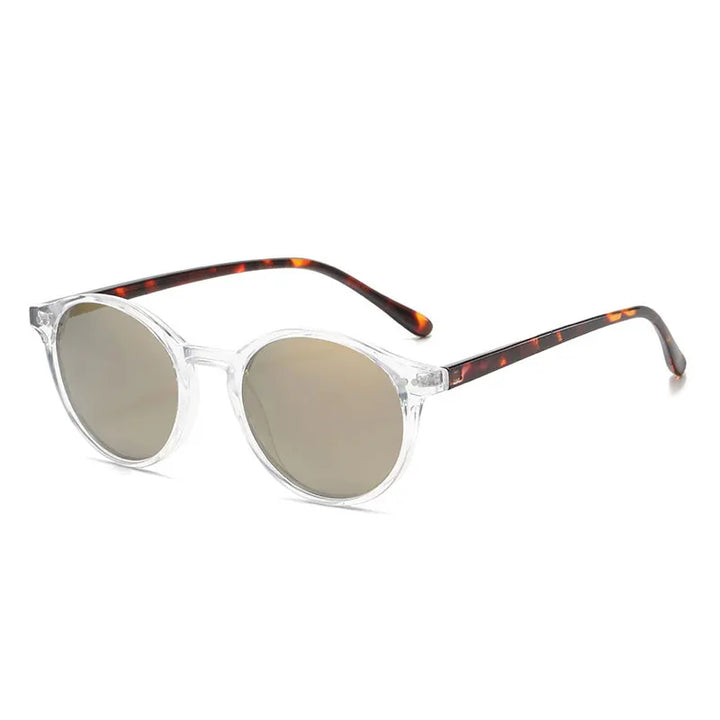 Sonnenbrille für Herren & Damen, polarisiert, runder Retro-Stil, schützt die Augen vor UV-Strahlen.