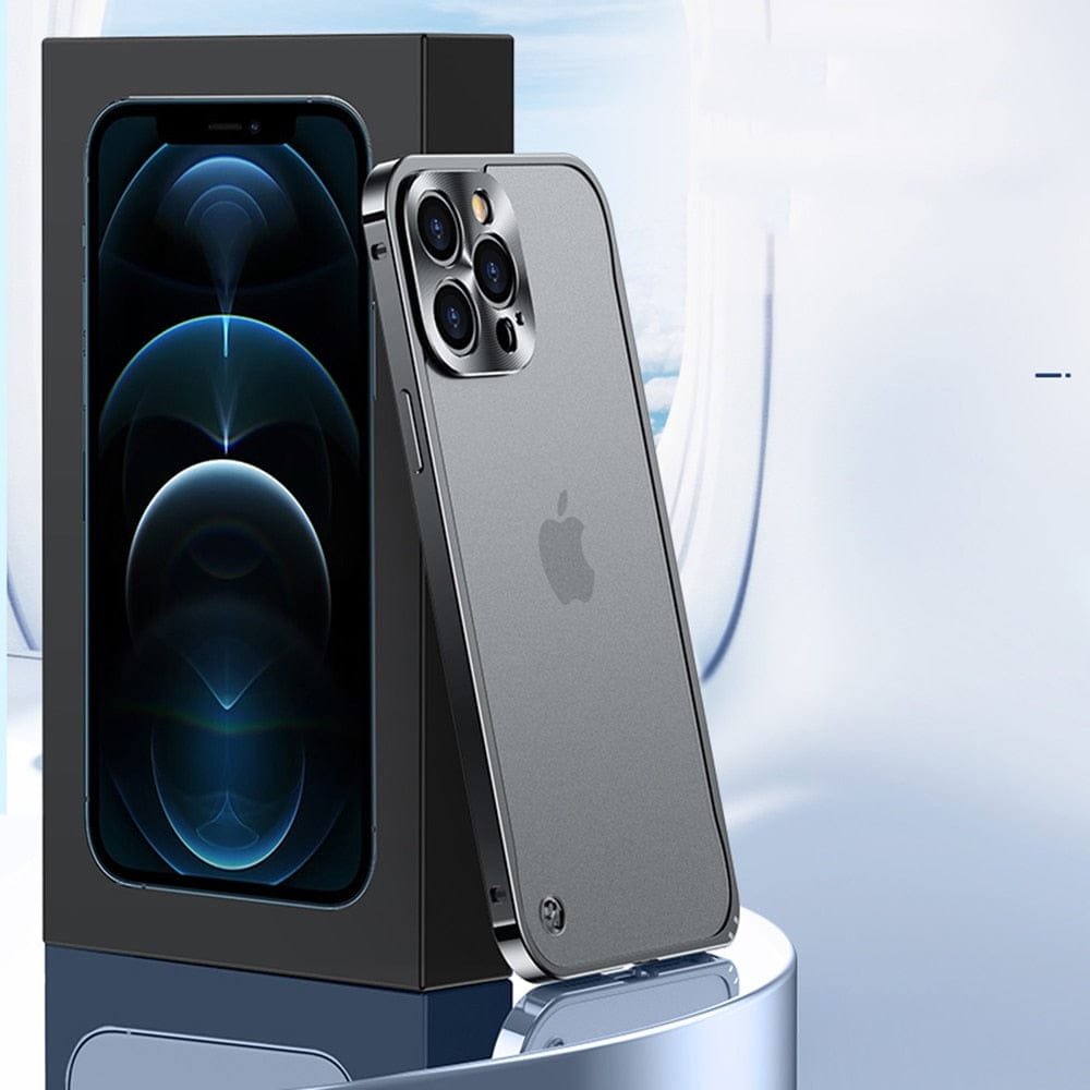 Elegante Aluminium Schutzhülle für iPhone, schlankes Design & stoßfester Handy Schutz.