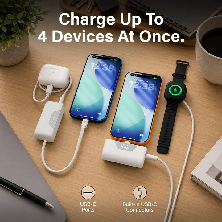 Komfortables mobiles Laden mit der flexiblen, magnetischen 10.000 mAh Powerbank.