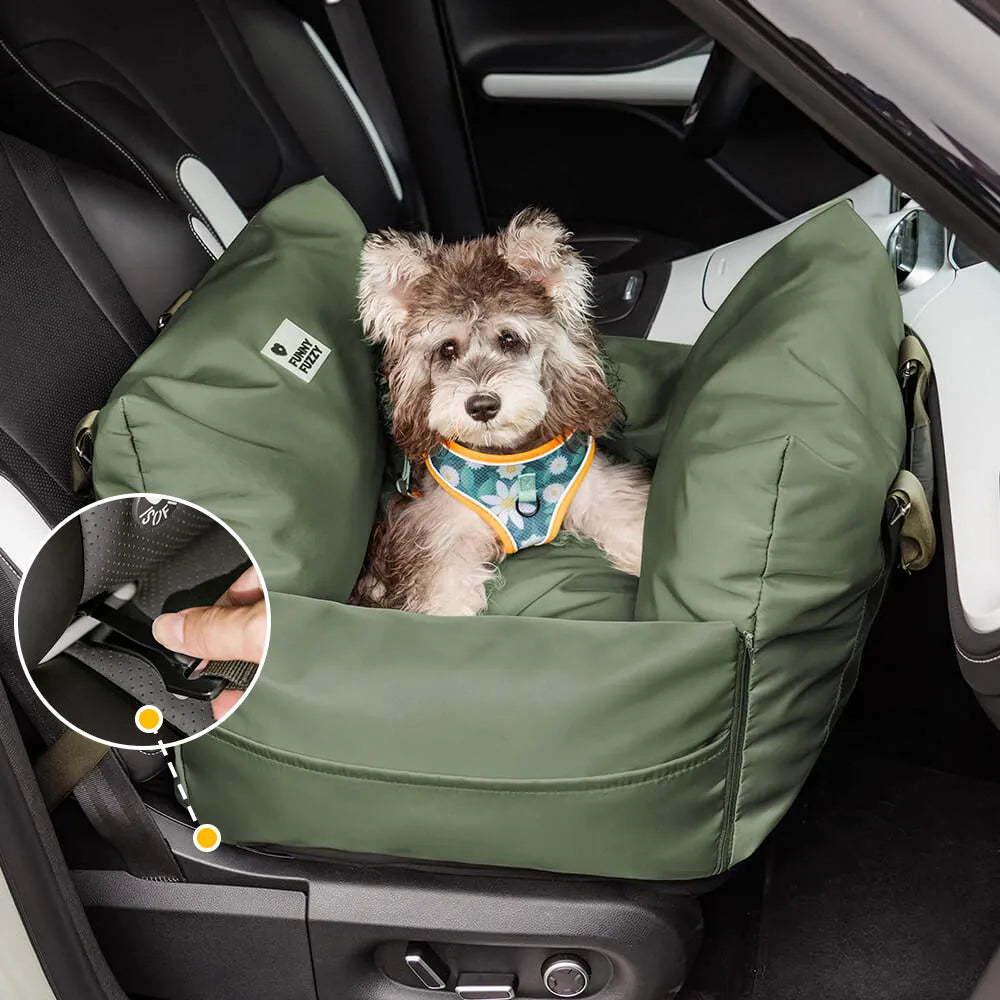 Robuster ISOFIX Hundesitz mit atmungsaktivem Material für optimalen Komfort.