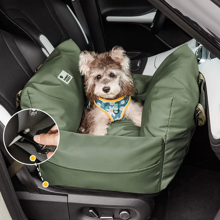Robuster ISOFIX Hundesitz mit atmungsaktivem Material für optimalen Komfort.