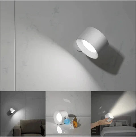Stylische FlexiGlow LED-Wandleuchte, kabellos, dimmbar, flexibel, magnetisch für vielseitige Innenbeleuchtung.