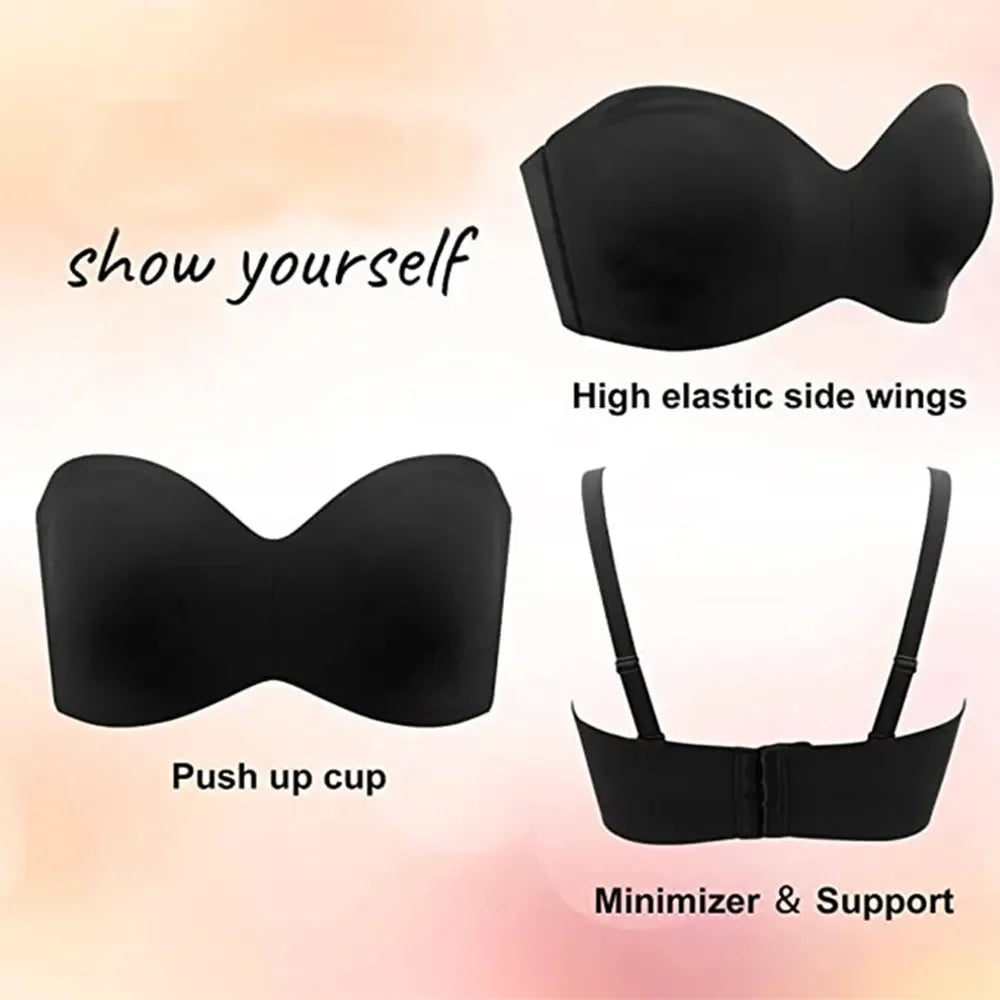 Damenunterwäsche: Nahtloser Plus Size BH mit starkem Support und maximalem Tragekomfort.