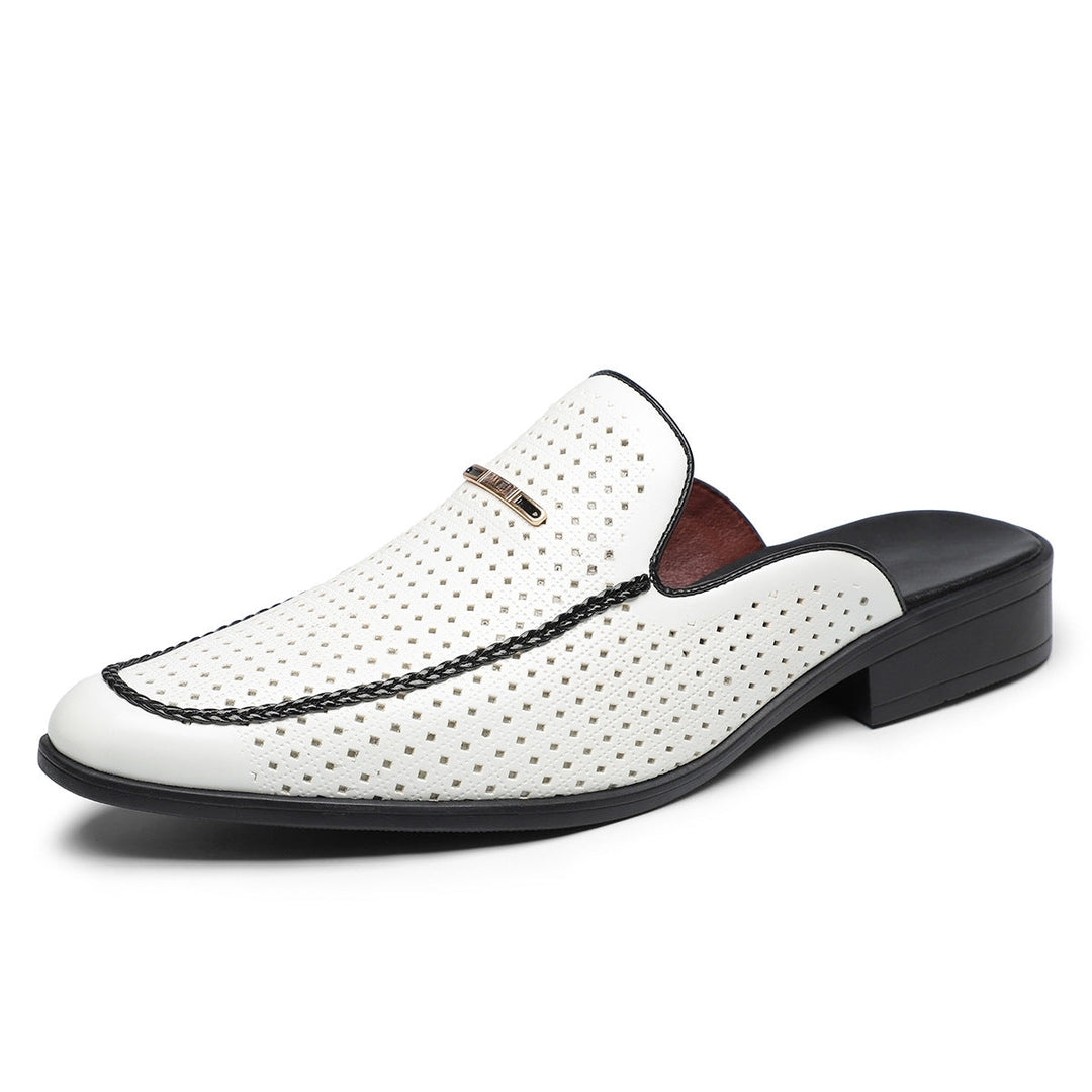 Elegante Herren Sandalen, atmungsaktiv & bequem, mit Goldakzent. Perfekte Slip-on Sommerschuhe für Freizeit.