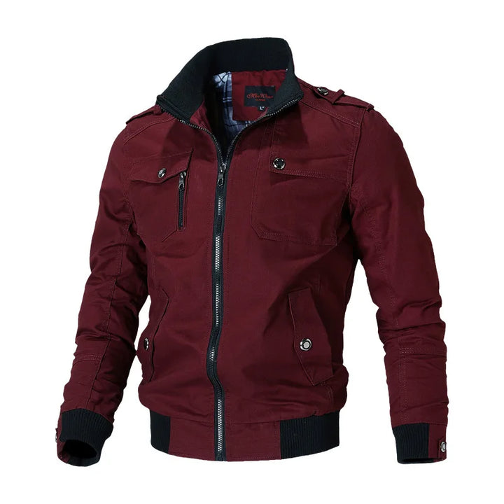 Stilvolle Herren Bomberjacke, leichte Frühlingsjacke für Outdoor & Freizeitaktivitäten.