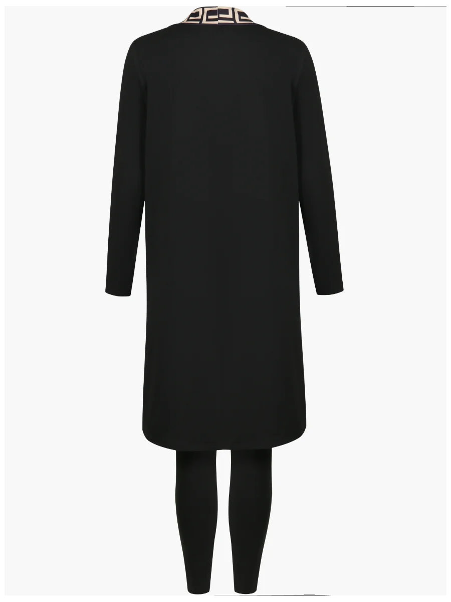 Warmes Plus Size Damen Outfit Set in Burgund, 3-teilig, komfortabel für Winterkleidung.