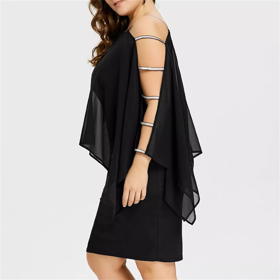 Bequemes Off-Shoulder Spitzenkleid Übergröße, modisch & festlich für Damen.