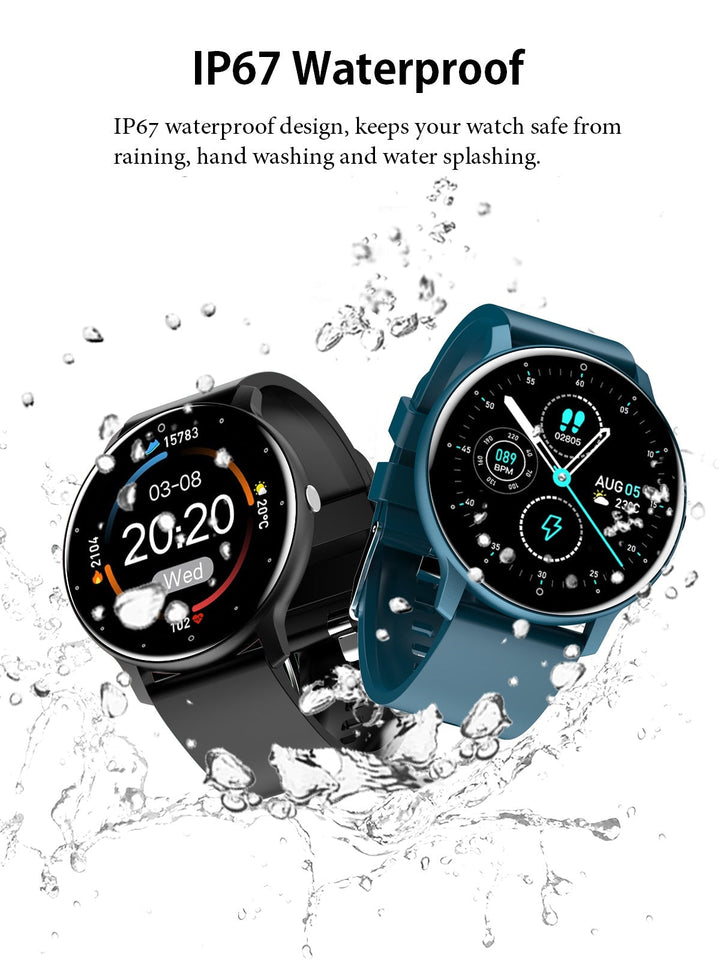Wasserdichte Smartwatch & Fitnesstracker, ideal für Sport und Outdoor-Aktivitäten. Robuste Bauweise.