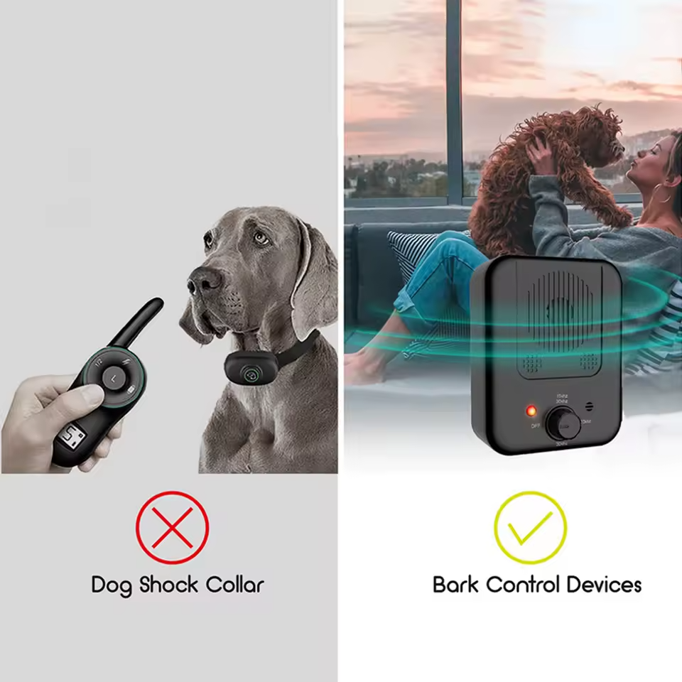 Moderner Ultraschall Hunde-Bellen-Stopper, diskret & effektiv. Ideal für Tierbedarf und zur Hundeerziehung für Stille.