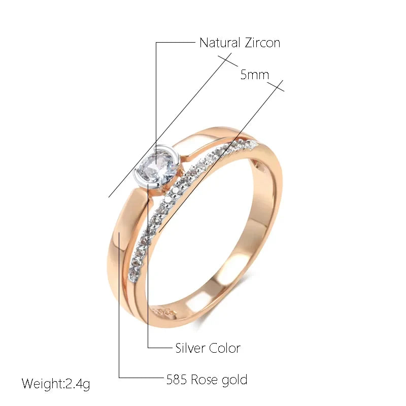 Vielseitiger Damen Zirkonring, der jedem Outfit Eleganz verleiht. Zeitloser Luxus Damenschmuck.