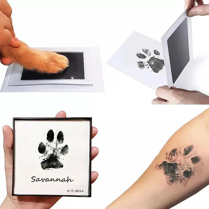 Tierisches Pfotenabdruckset für Hunde & Katzen, sicher & einfach anzuwenden. Erstelle bleibende Erinnerungen deines Haustiers.