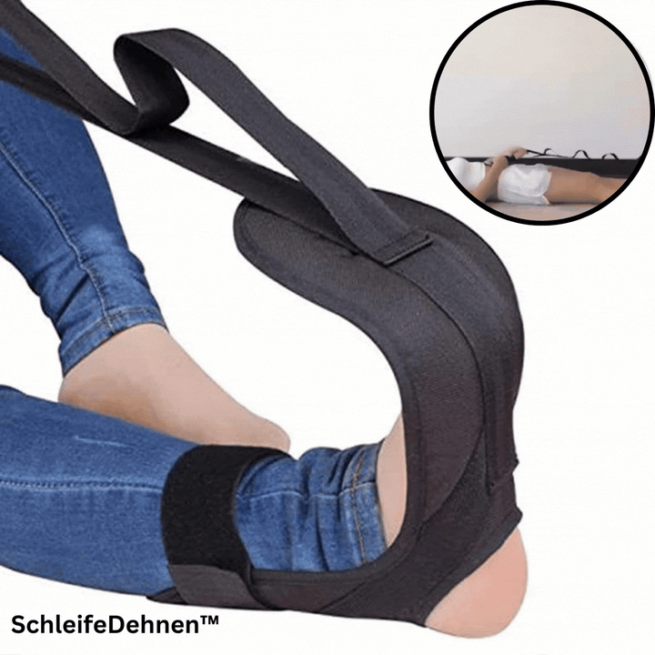Unisex Yoga Stretchgurt für Dehnübungen, Flexibilität und verbesserte Beweglichkeit beim Yoga & Pilates Training.
