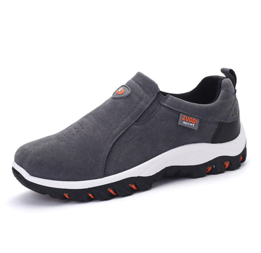 Moderne Herren-Laufschuhe, orthopädisch konzipiert, mit Dämpfung für Sport, Wandern & Alltag.