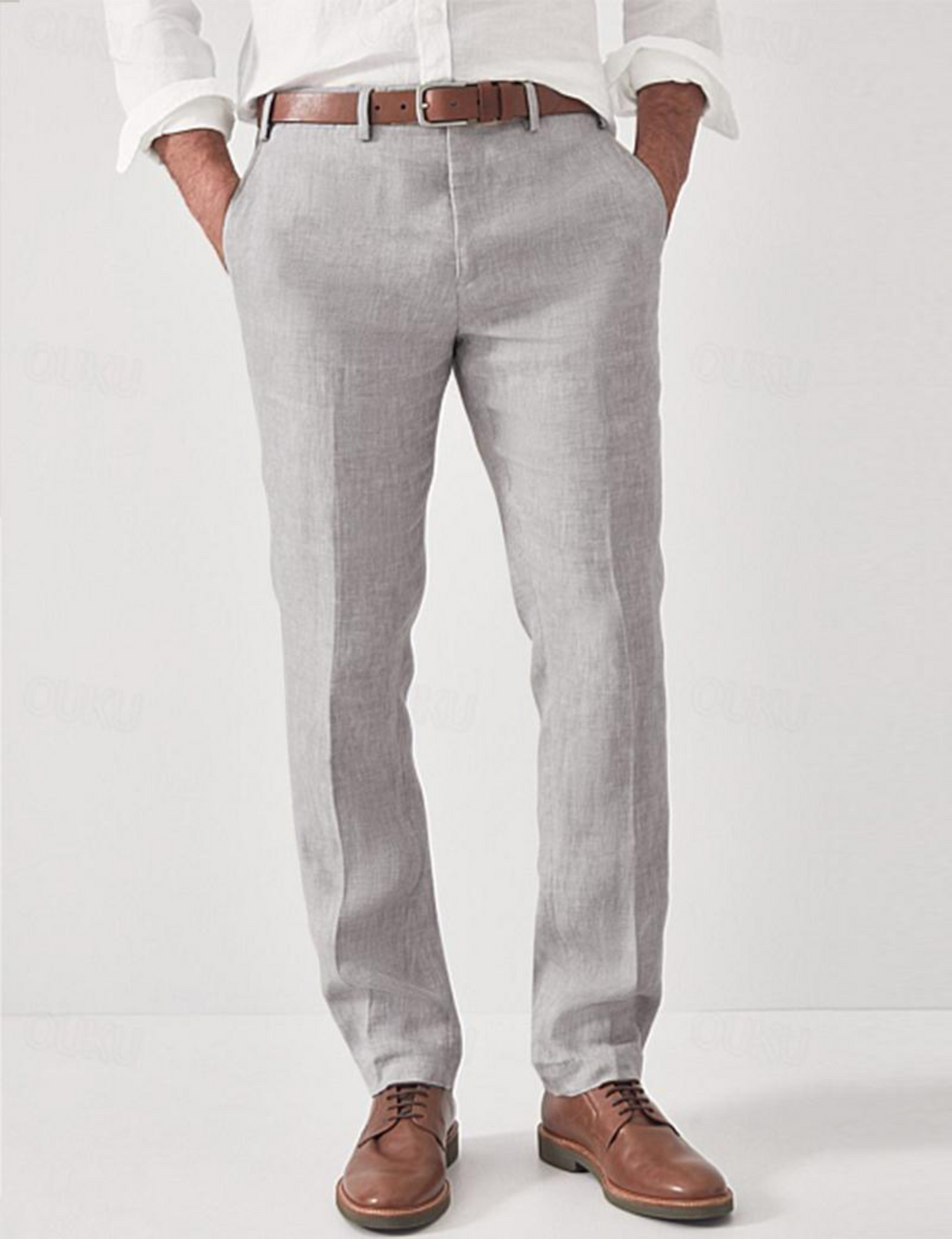 Elegante Herren Sommerhose, vielseitig kombinierbar. Smart Casual Stoffhose für Büro, Freizeit & Anlässe.