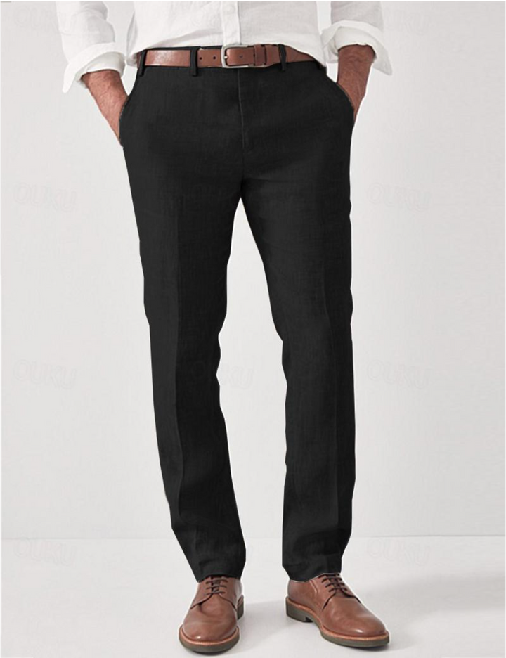 Atmungsaktive Herren Slim Fit Sommerhose. Weiche, komfortable Freizeithose, ideal für Frühling und Sommer.