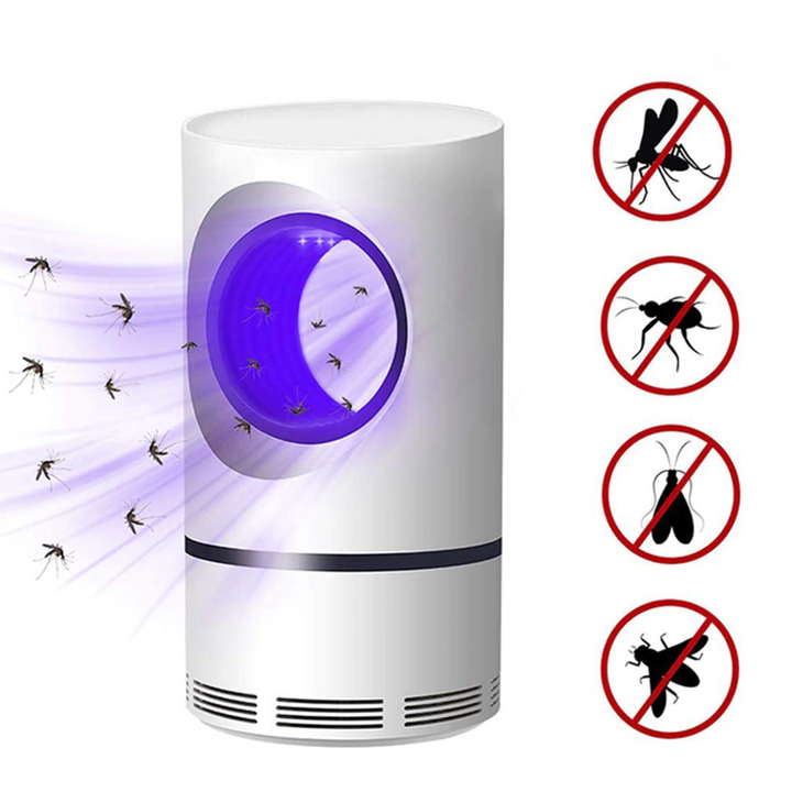 Leise USB-Insektenfalle für Terrasse und Zuhause, schützt vor Mücken & Insekten mit UV-Licht.
