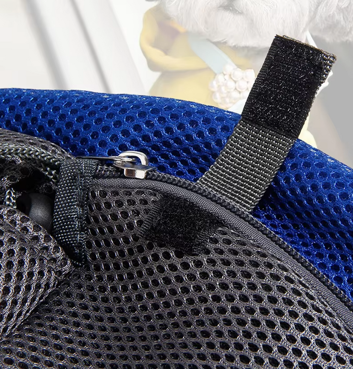 Komfortable Schultertasche für Hunde mit gepolstertem Gurt, ideal für kleine Hunde & Katzen unterwegs.