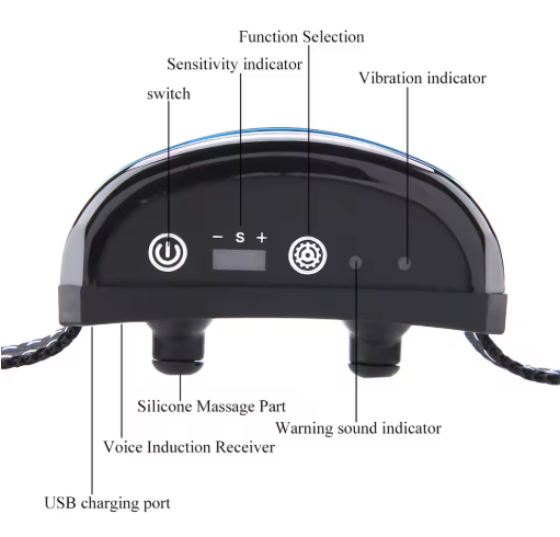 Hund trägt tierfreundliches Vibrationshalsband für ruhiges Verhalten & erfolgreiche Bellkontrolle.