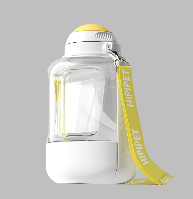 Multifunktionale Hundenapf-Flasche: Spendet Wasser und bewahrt Trockenfutter sicher auf. Perfekt für Tierbedarf.