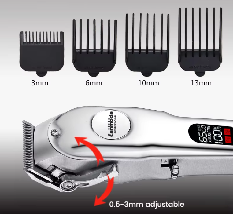 Haustier-Trimmer-Set mit Zubehör für umfassende Fellpflege bei Hunden & Katzen, kabellos & vielseitig.