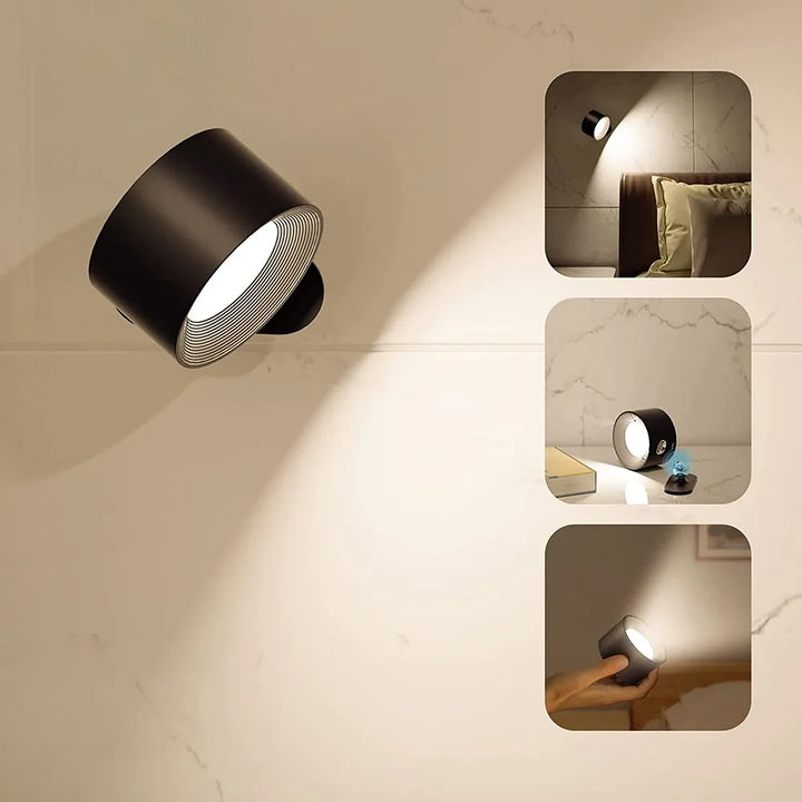 Energieeffiziente FlexiGlow LED-Wandleuchte, kabellos, dimmbar. Perfekte Beleuchtung für jedes Zuhause.