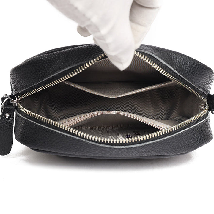 Vorderansicht der modernen Damen Umhängetasche, stilvolle Crossbody Tasche in attraktiver Farbe.