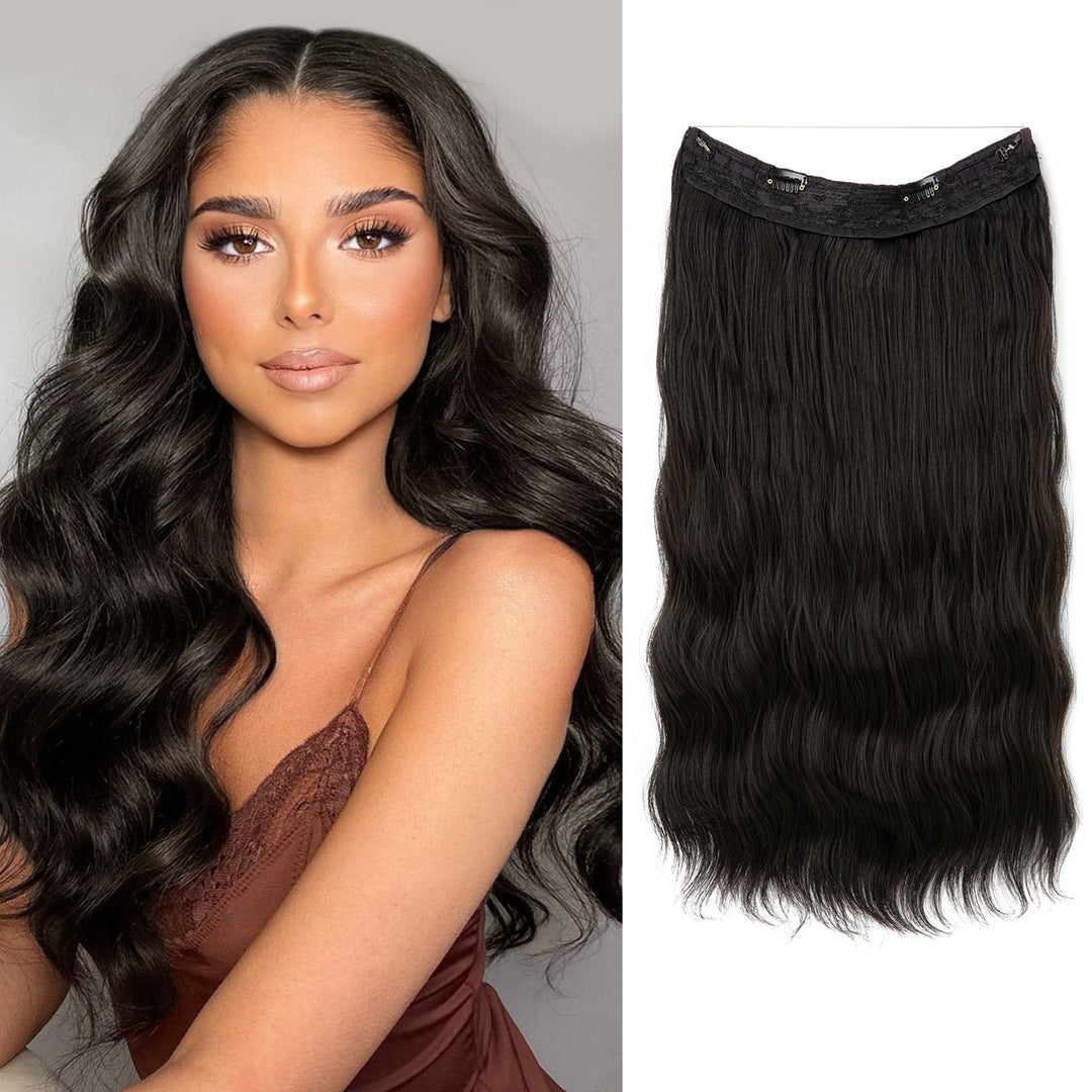 Synthetische Halo Extensions, unsichtbar, für mehr Länge & Fülle, hitzebeständig.