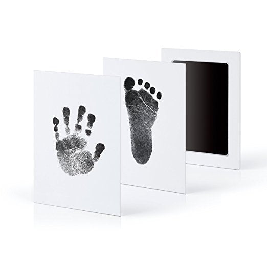 Baby Handabdruck- und Fussabdruck-Set; perfekte Erinnerung an die frühen Kindermomente.
