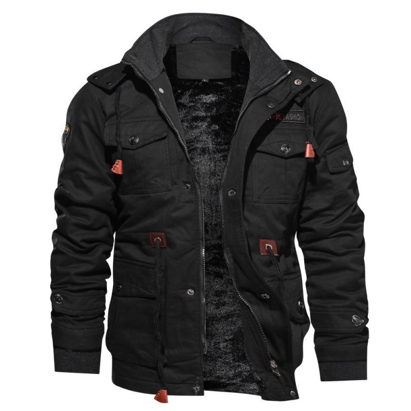 Stilvolle Herren Winterjacke mit weichem Futter und Kapuze, ideal für Outdoor-Aktivitäten, bietet Kälteschutz.
