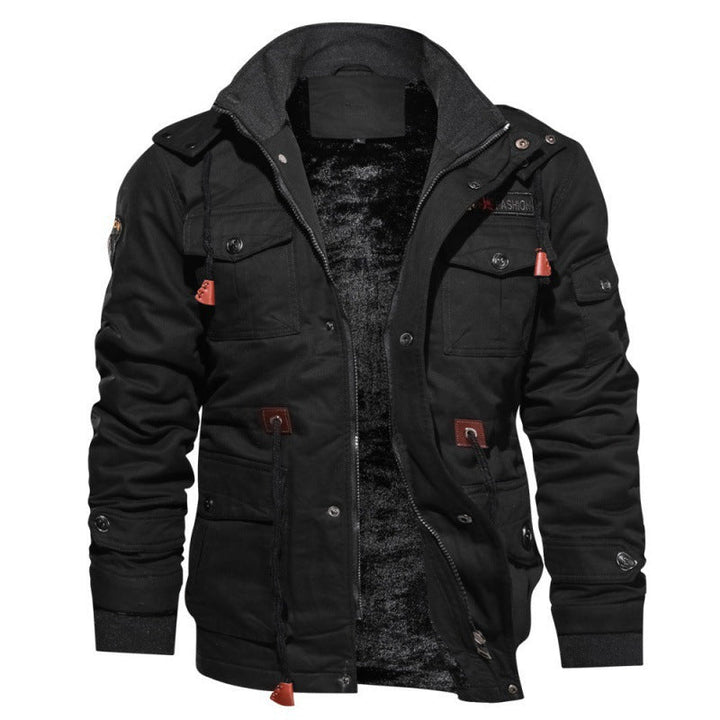 Stilvolle Herren Winterjacke mit weichem Futter und Kapuze, ideal für Outdoor-Aktivitäten, bietet Kälteschutz.