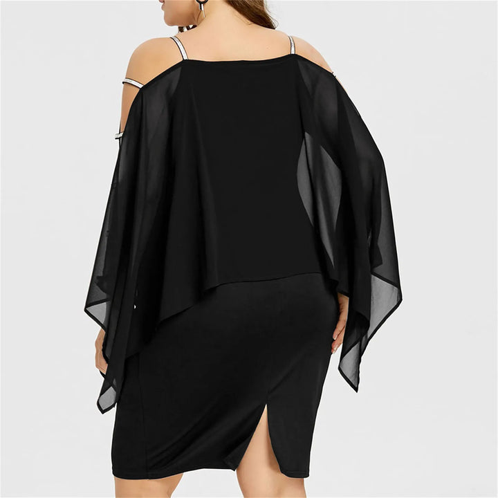 Feminines Off-Shoulder Damenkleid aus Spitze in Plus Size, elegant für Partys.