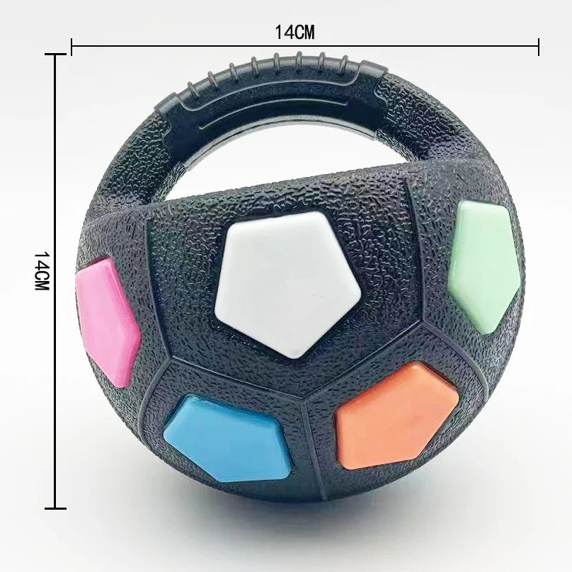 Langlebiges Hundespielzeug: Robuster Gummiball für Zahnpflege, Kauen und ausgiebigen Spielspaß.