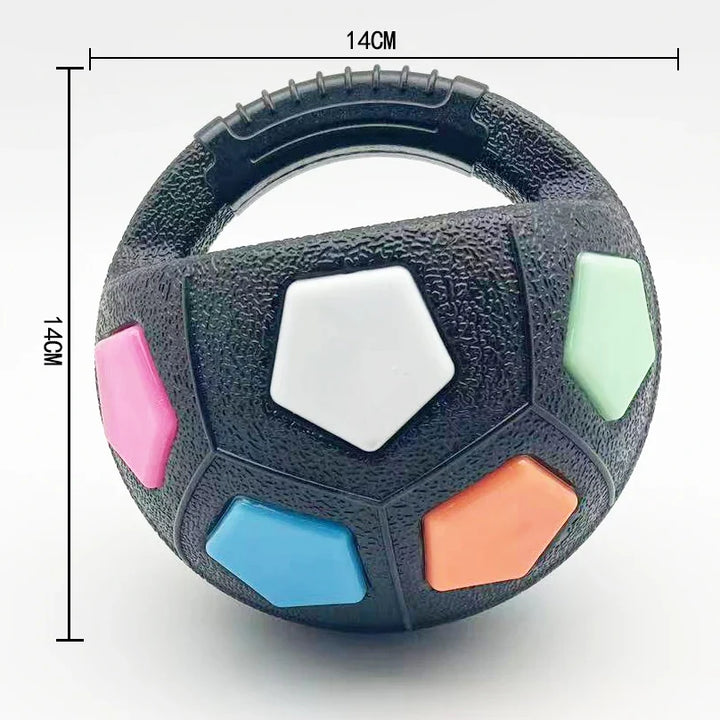 Langlebiges Hundespielzeug: Robuster Gummiball für Zahnpflege, Kauen und ausgiebigen Spielspaß.