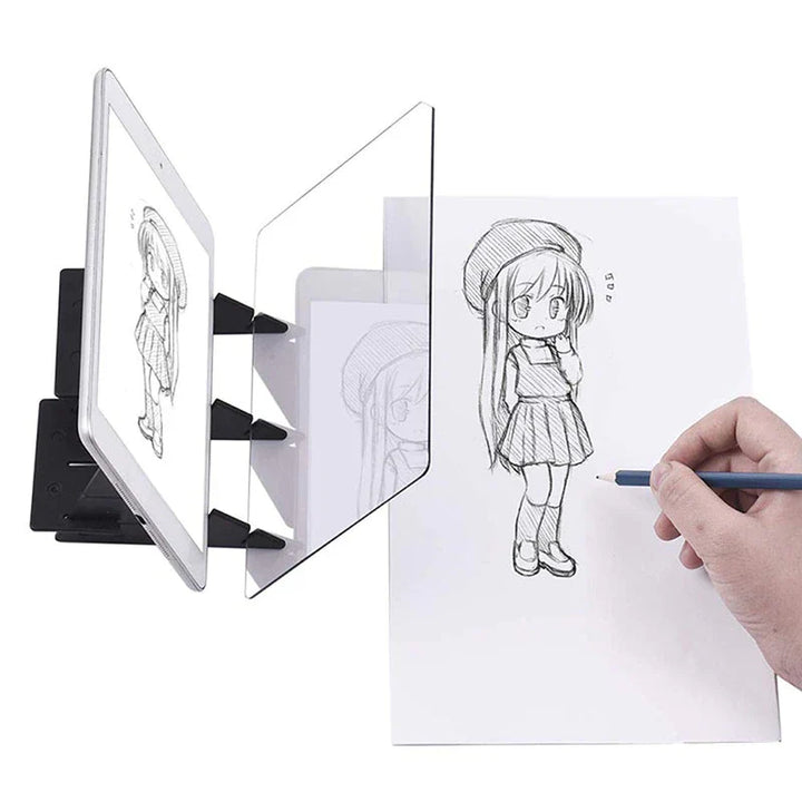 Pädagogischer Zeichenprojektor als einfache Zeichenhilfe; ideal für Kinder & Anfänger, um Kunst spielend zu lernen.