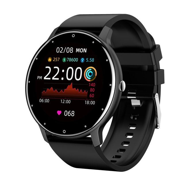 Smartwatch Fitnesstracker für Sport & Aktivität, erfasst Gesundheitsdaten, Herzfrequenz, Schritte.