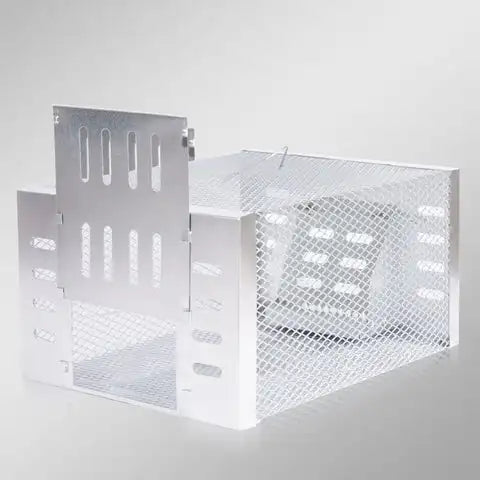 Sichere Schädlingsbekämpfung: Automatische Mausefalle aus Metall für den Haushalt, schnell und effizient.