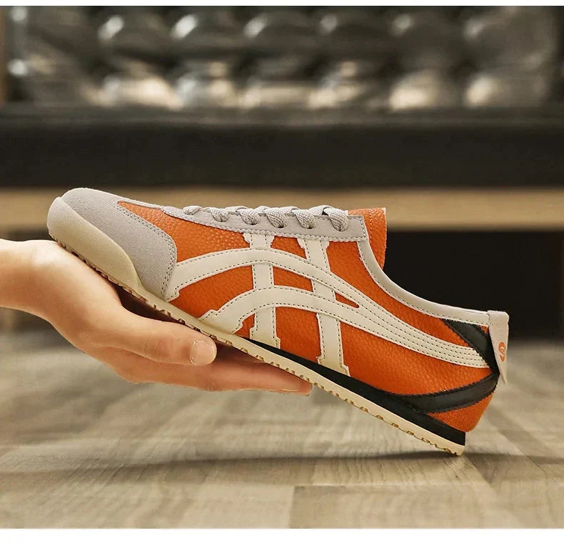Stilvolle Unisex-Sneaker mit markantem Geometriemuster; bequeme Freizeitschuhe für den Sommer.