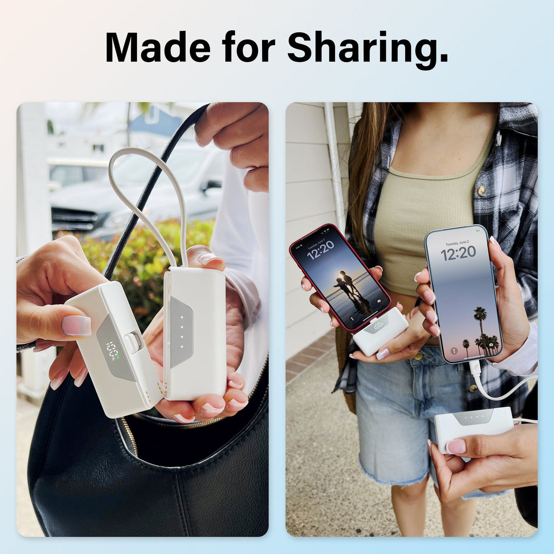 USB-C Powerbank 10.000 mAh, flexibel teilbar, mobiles Ladegerät.